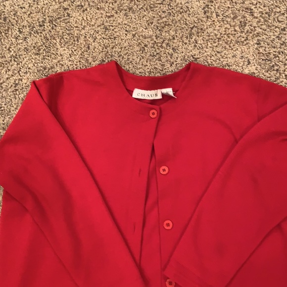 Large red cardigan - Picture 2 of 3